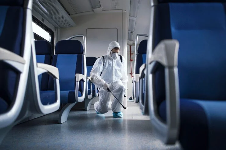 sanitização de ônibus