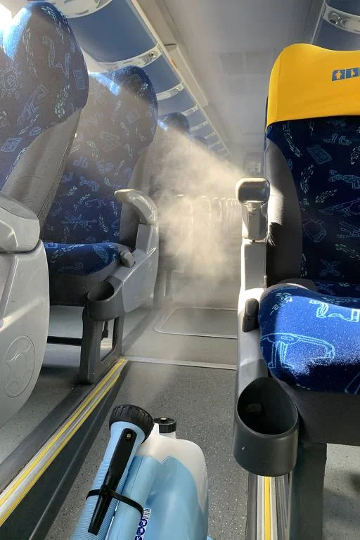 sanitização de ônibus